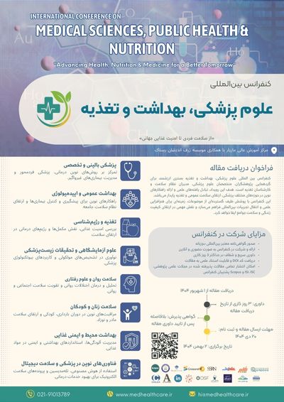 پوستر همایش بینالمللی علوم پزشکی، بهداشت و تغذیه